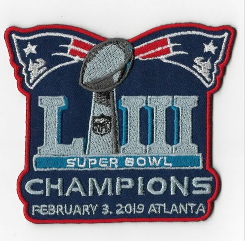 New England Patriots Super Bowl 53 LIII Champions Patch