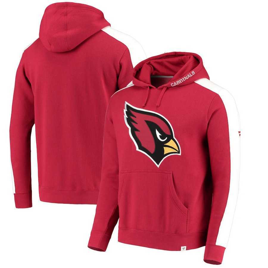 Men's Arizona Cardinals NFL Pro Line by Fanatics Branded Iconic Pullover Hoodie Red