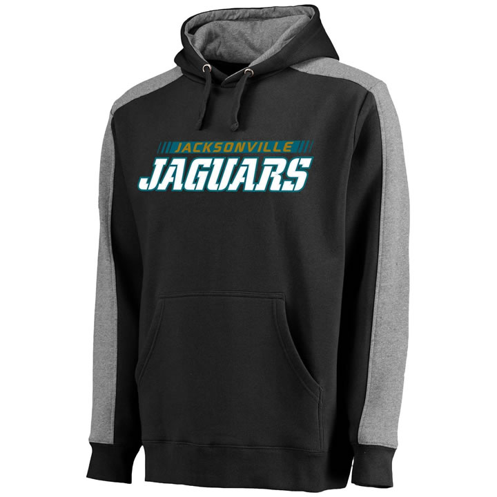 Men's Jacksonville Jaguars NFL Pro Line Westview Pullover Hoodie Dark Gray