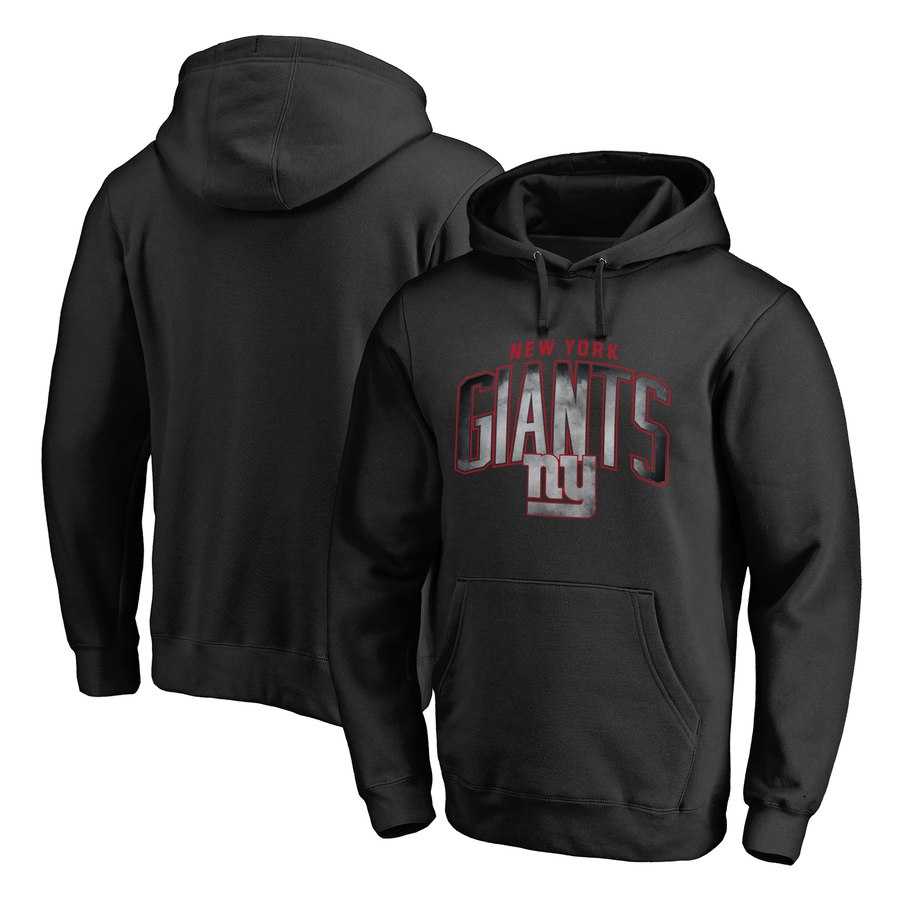 Men's New York Giants NFL Pro Line by Fanatics Branded Arch Smoke Pullover Hoodie Black