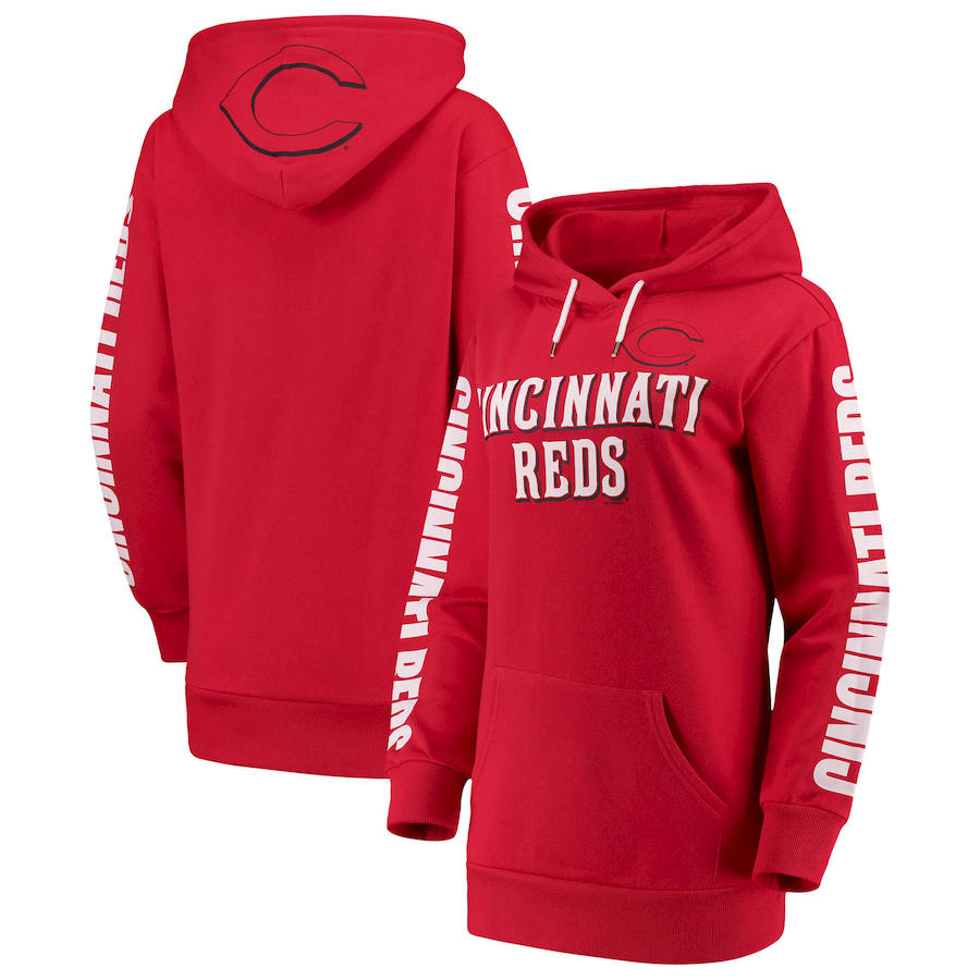 Women Cincinnati Reds G III 4Her by Carl Banks Extra Innings Pullover Hoodie Red