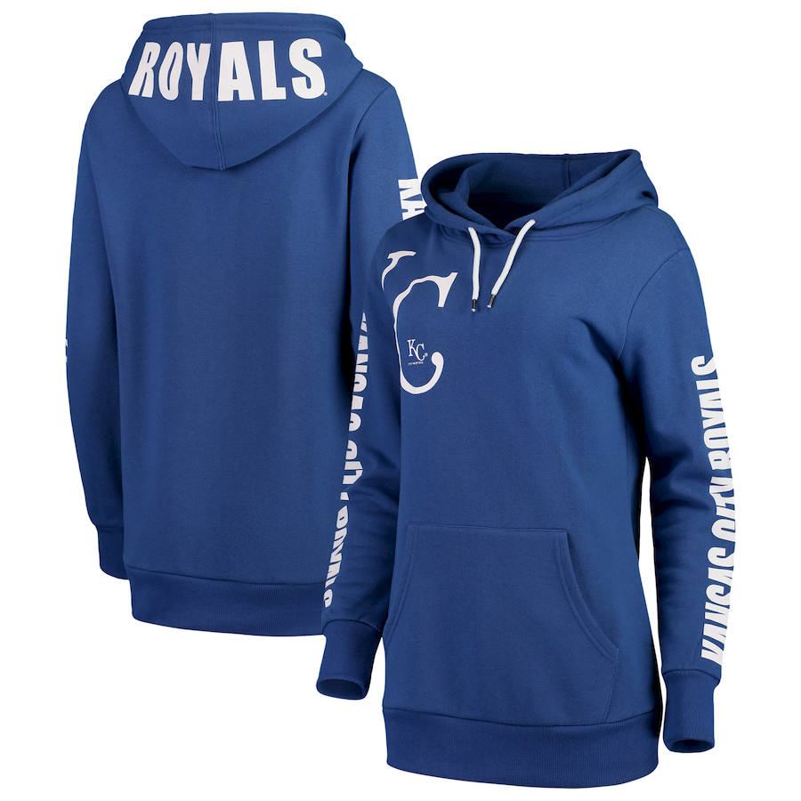 Women Kansas City Royals G III 4Her by Carl Banks 12th Inning Pullover Hoodie Royal