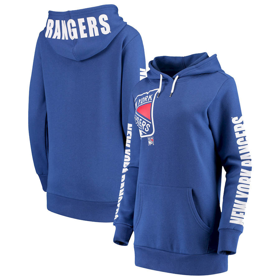 Women New York Rangers G III 4Her by Carl Banks 12th Inning Pullover Hoodie Blue