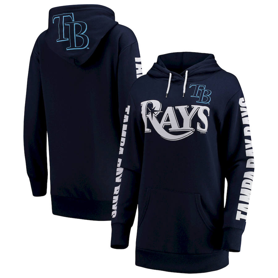 Women Tampa Bay Rays G III 4Her by Carl Banks Extra Innings Pullover Hoodie Navy