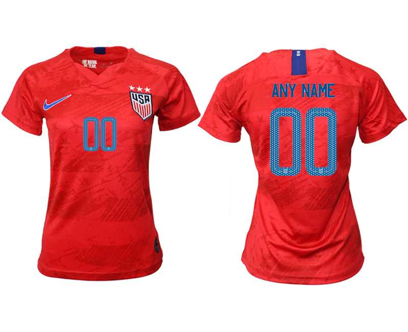 Women 2019-20 America Customized Away Soccer Jersey