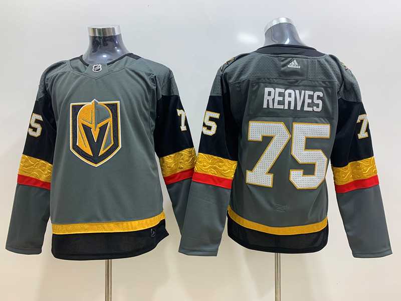 Women Vegas Golden Knights #75 Reaves Gray Adidas Jersey