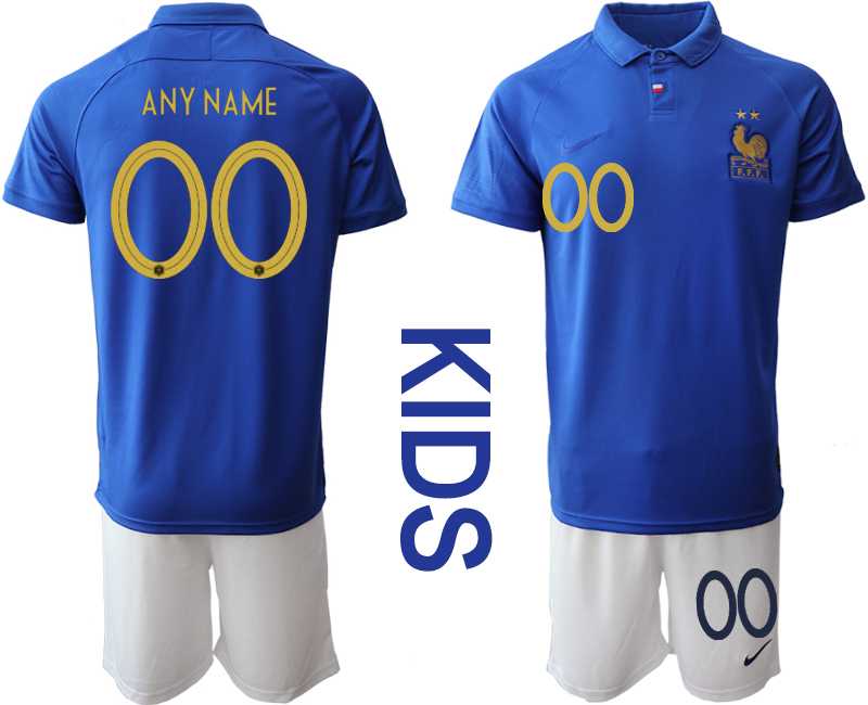 Youth 2019-20 France Customized Centenary Edition Soccer Jersey