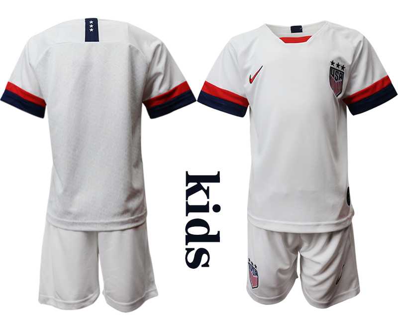Youth 2019-20 United States Home Soccer Jersey