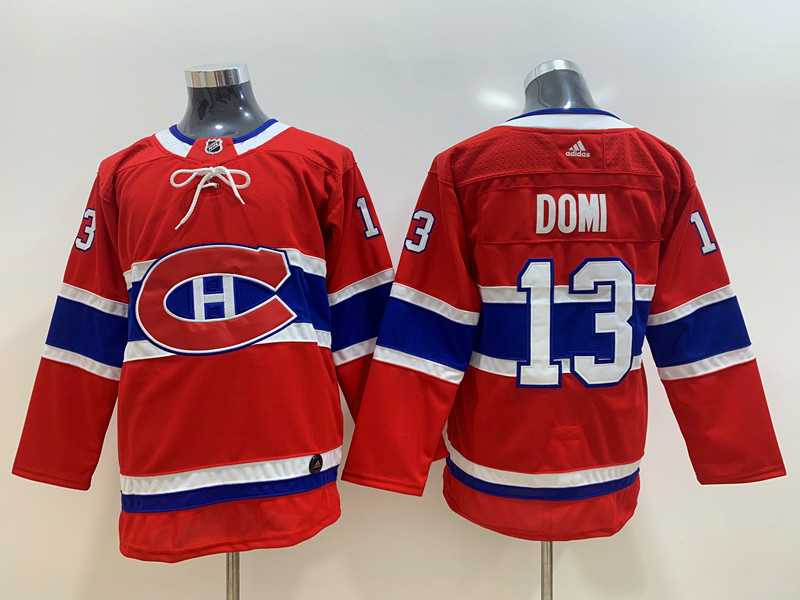Youth Canadiens 13 Max Domi Red Adidas Jersey
