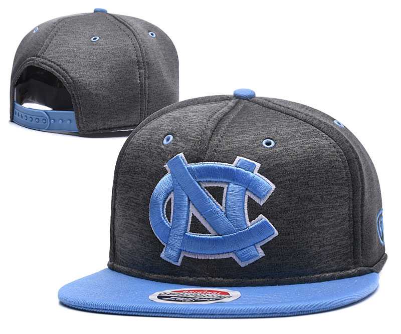 North Carolina Tar Heels Team Logo Gray Blue Adjustable Hat GS