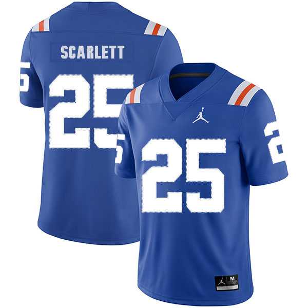 Florida Gators 25 Jordan Scarlett Blue Throwback College Football Jersey Dzhi