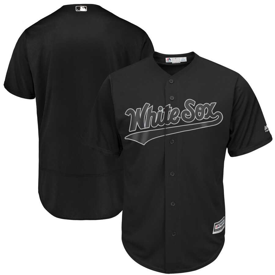 White Sox Blank Black 2019 Players' Weekend Authentic Player Jersey Dzhi