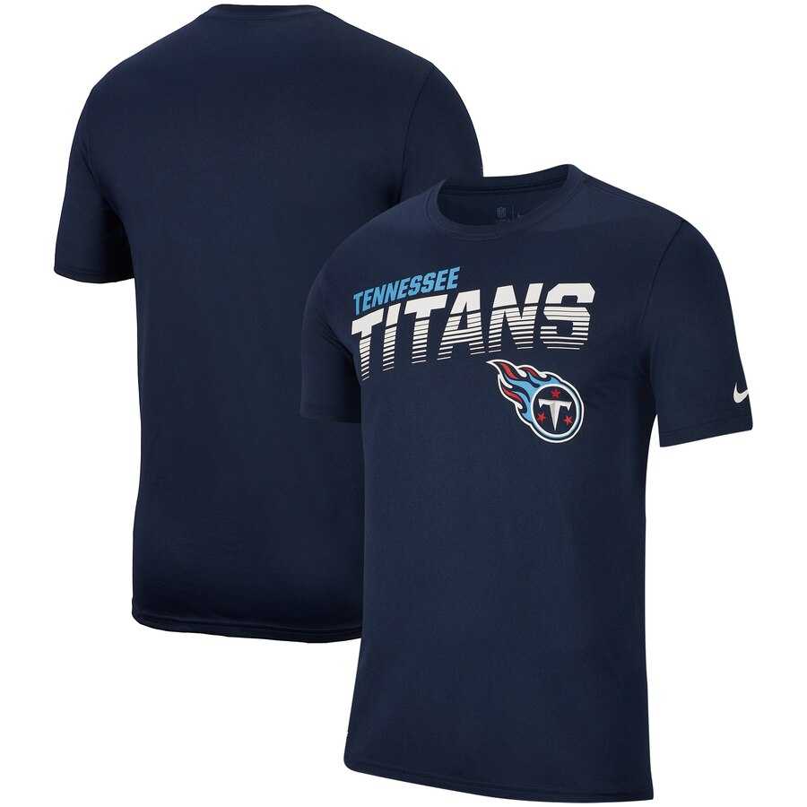Tennessee Titans Nike Sideline Line of Scrimmage Legend Performance T-Shirt Navy