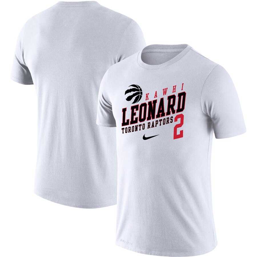 Toronto Raptors Kawhi Leonard Nike Player Performance T-Shirt White