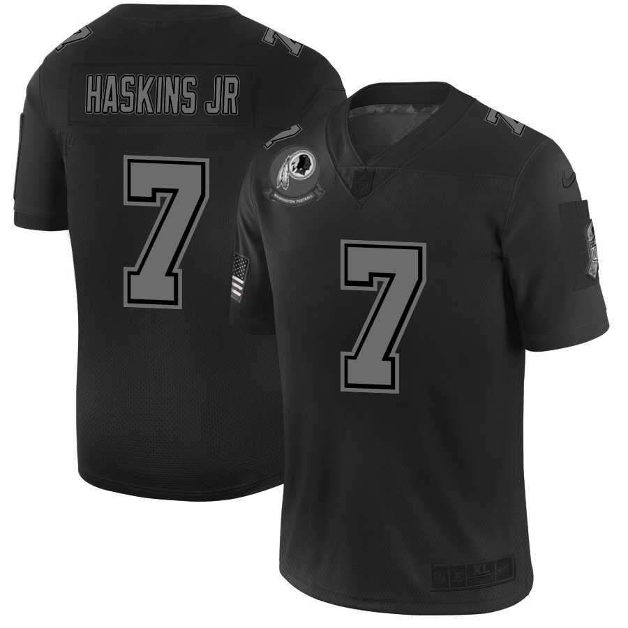 Nike Redskins 7 Dwayne Haskins Jr 2019 Black Salute To Service Fashion Limited Jersey Dyin