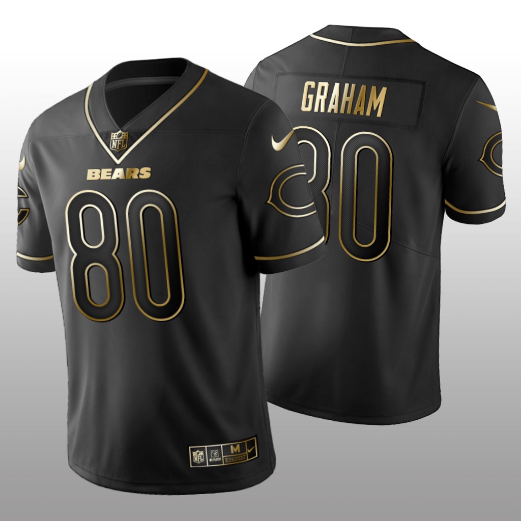 Nike Bears 80 Jimmy Graham Golden Edition Vapor Limitd Black Jersey Dyin