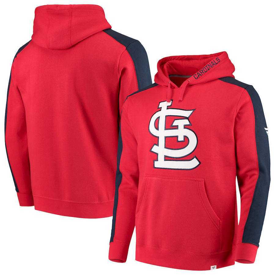 Men's St. Louis Cardinals Fanatics Branded Iconic Fleece Pullover Hoodie Red