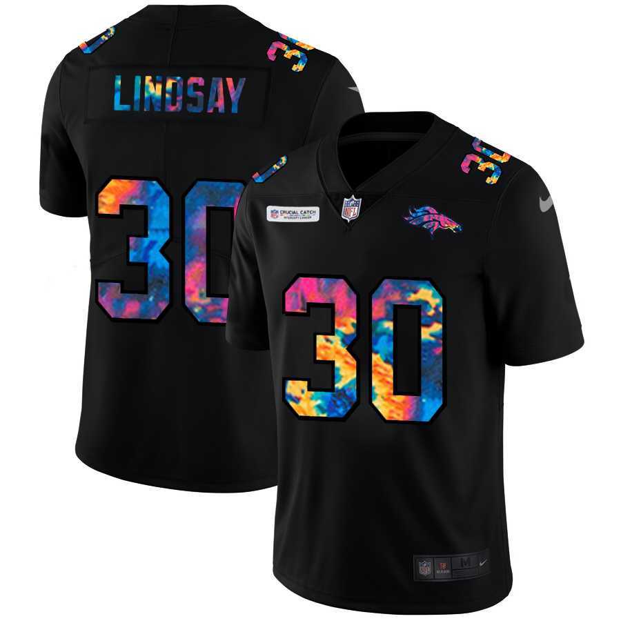 Nike Broncos 30 Phillip Lindsay Black Vapor Untouchable Fashion Limited Jersey Yhua