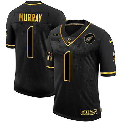 Nike Cardinals 1 Kyler Murray Black Gold 2020 Salute To Service Limited Jersey Dyin