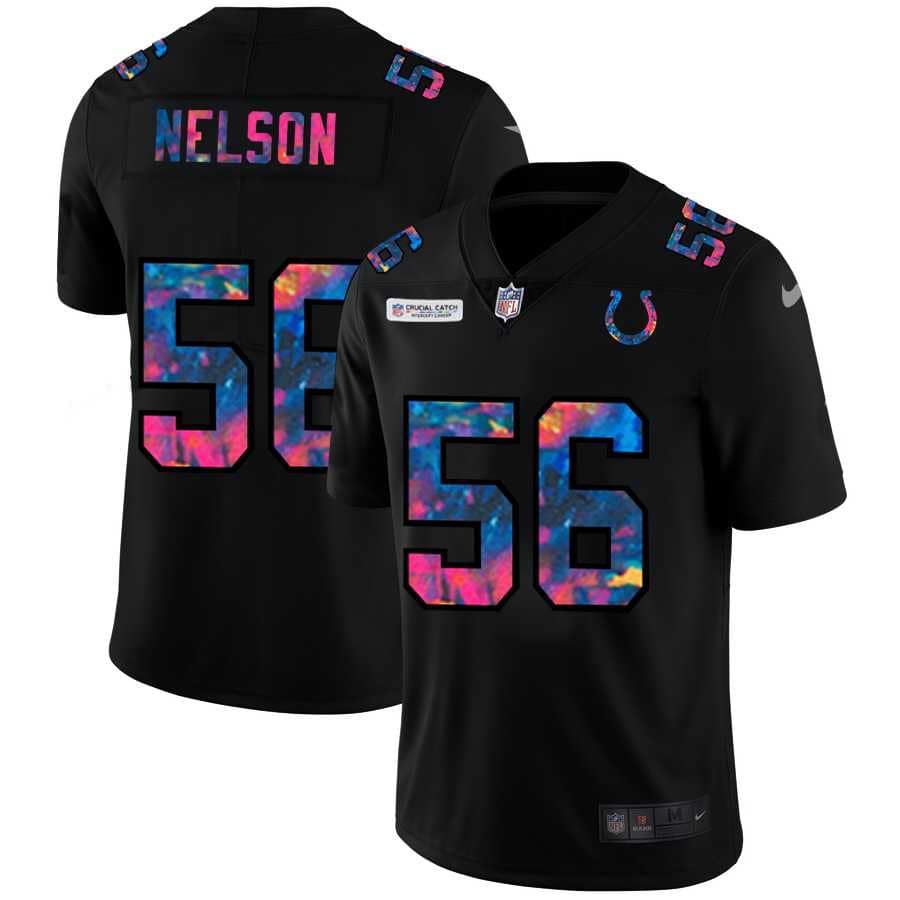 Nike Colts 56 Quenton Nelson Black Vapor Untouchable Fashion Limited Jersey yhua