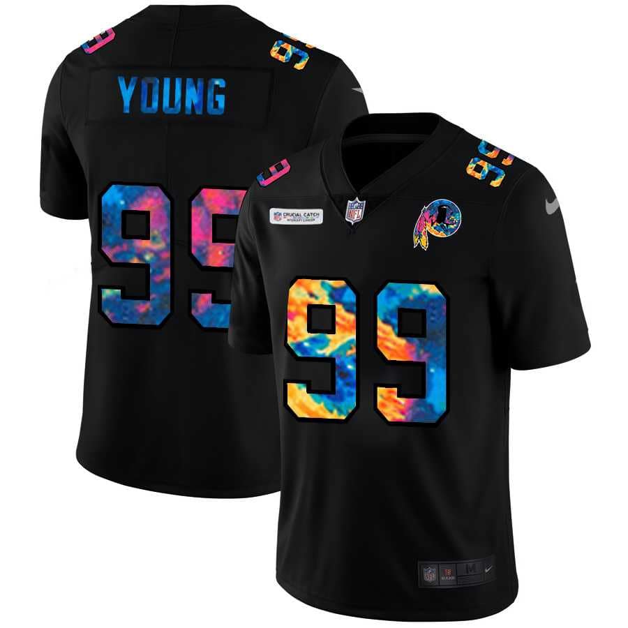 Nike Redskins 99 Chase Young Black Vapor Untouchable Fashion Limited Jersey yhua