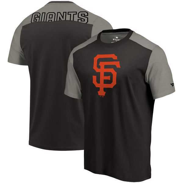 San Francisco Giants Fanatics Branded Big & Tall Iconic T-Shirt - Black Gray