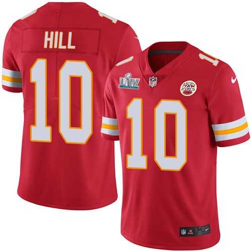 Youth Nike Chiefs 10 Tyreek Hill Red 2020 Super Bowl LIV Vapor Untouchable Limited Jersey