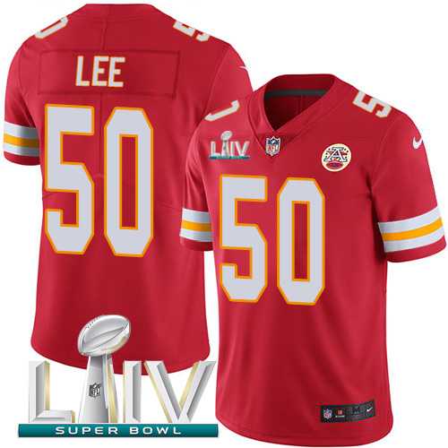 Youth Nike Chiefs 50 Darron Lee Red 2020 Super Bowl LIV Vapor Untouchable Limited Jersey