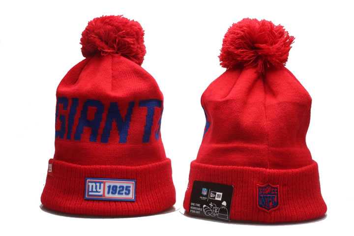 San Francisco Giants Team Logo Red Cuffed Pom Knit Hat YP