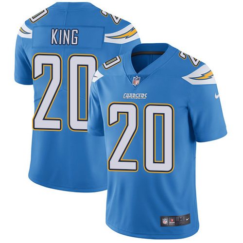 Youth Nike Chargers 20 Desmond King Light Blue Vapor Untouchable Limited Jersey