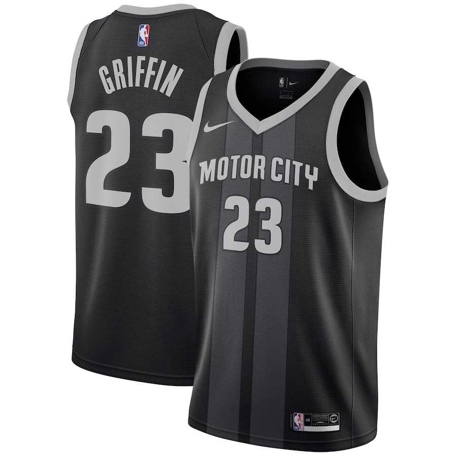 Pistons 23 Blake Griffin Black 2018 19 City Edition Nike Swingman Jersey Dzhi