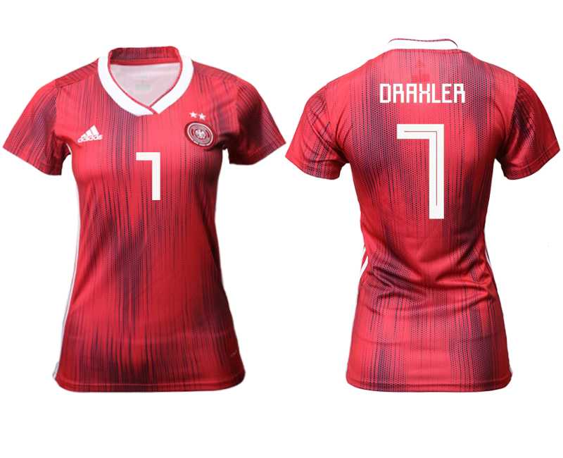 Women 2019-20 Germany 7 DRAKLER Away Soccer Jersey