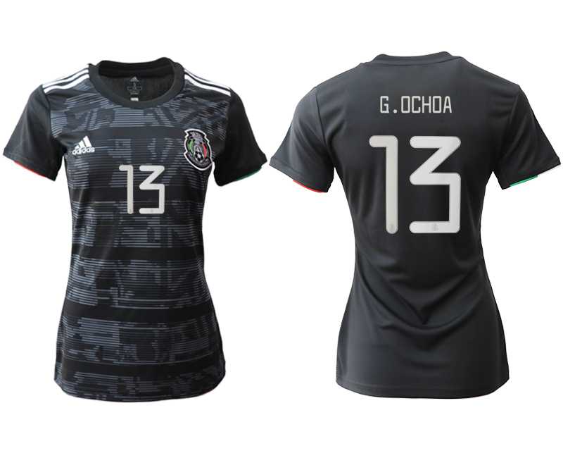 Women 2019-20 Mexico 13 G.OCHOA Home Soccer Jersey