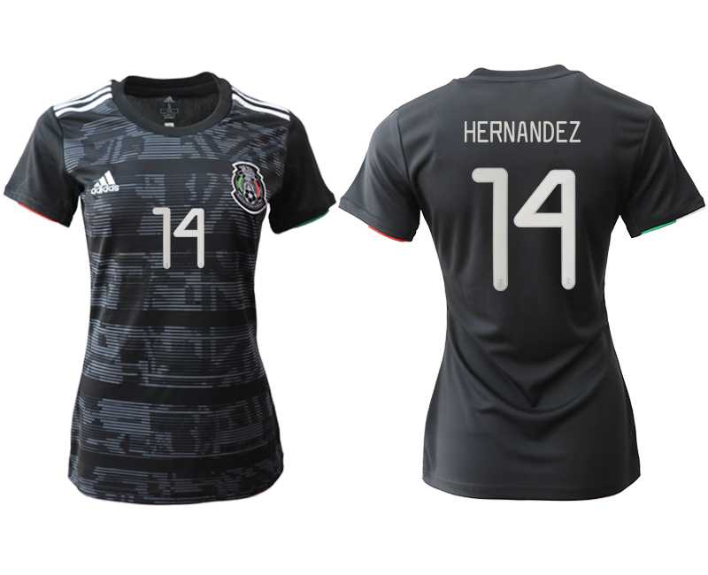 Women 2019-20 Mexico 14 HERNANDEZ Home Soccer Jersey