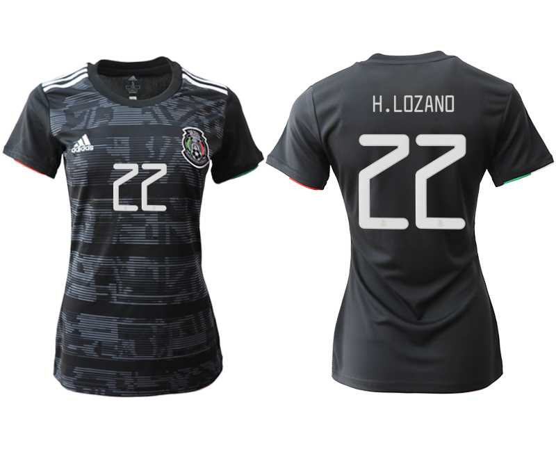 Women 2019-20 Mexico 22 H.ZOZANO Home Soccer Jersey