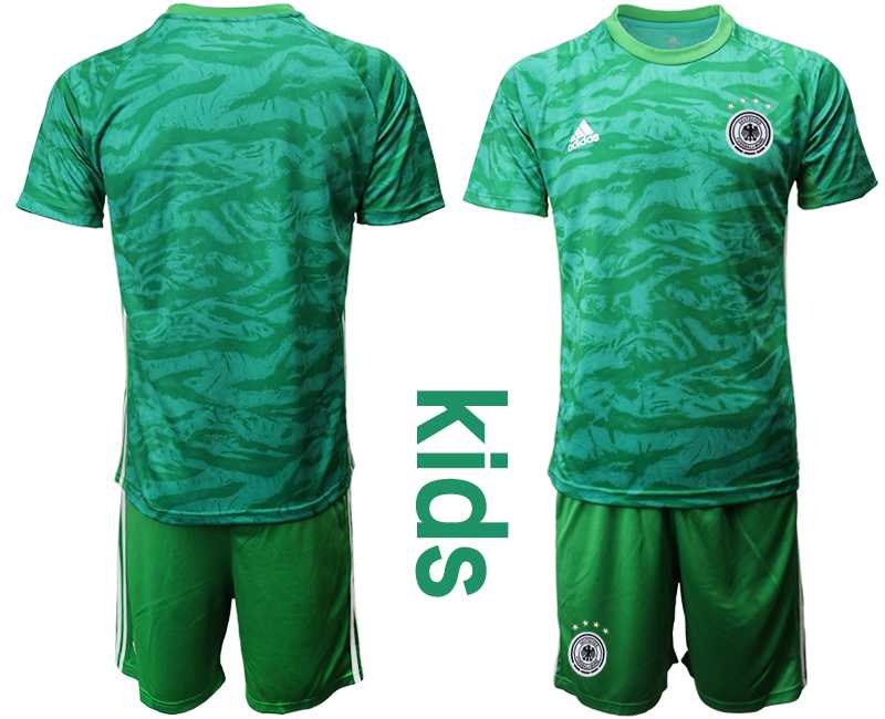 Youth 2019-20 Germany Green Goalkeeper Soccer Jersey