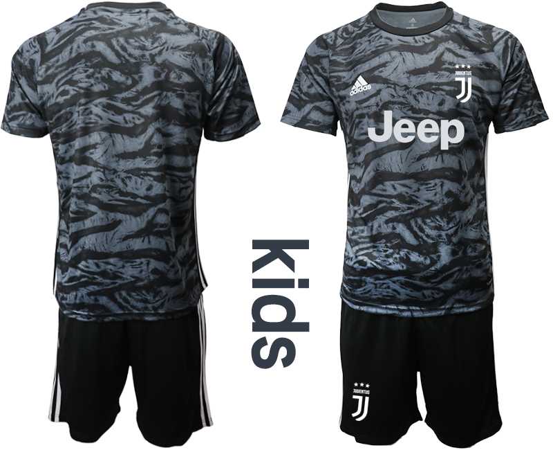 Youth 2019-20 Juventus Black Goalkeeper Soccer Jersey