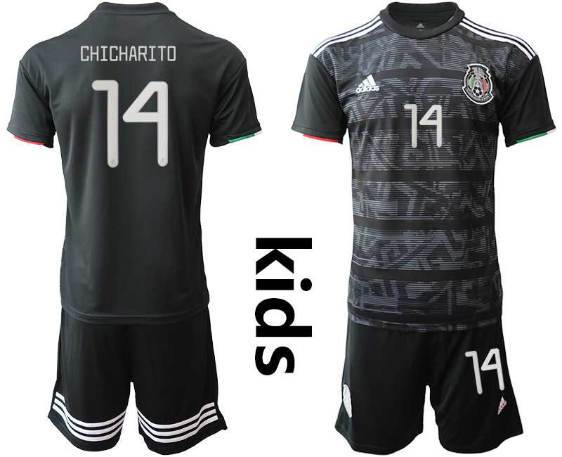 Youth 2019-20 Mexico 14 CHICHARITO Home Soccer Jersey