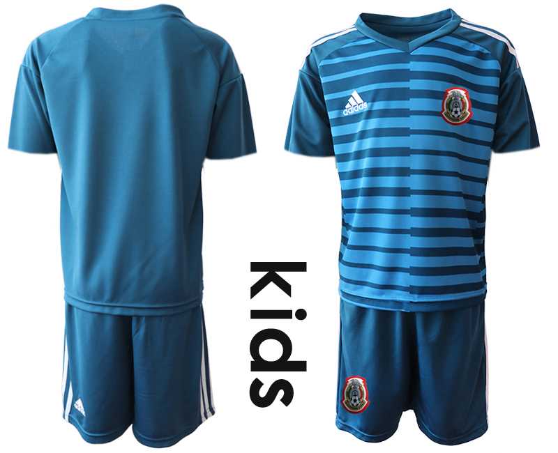 Youth 2019-20 Mexico Blue Goalkeeper Soccer Jersey