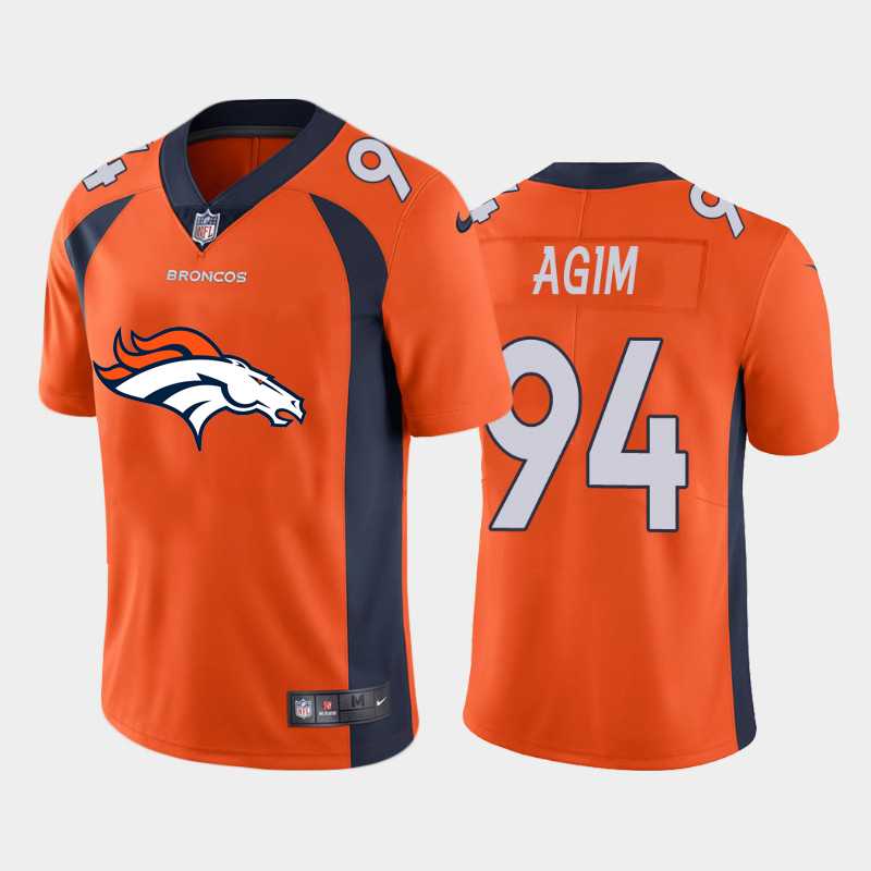 Nike Broncos 94 McTelvin Agim Orange Team Big Logo Vapor Untouchable Limited Jersey Dzhi