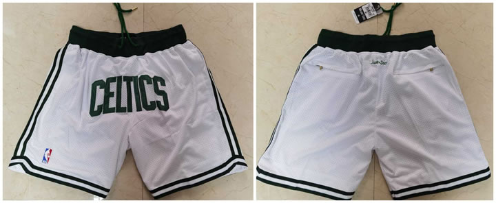 Celtics White Just Don With Pocket Swingman Shorts