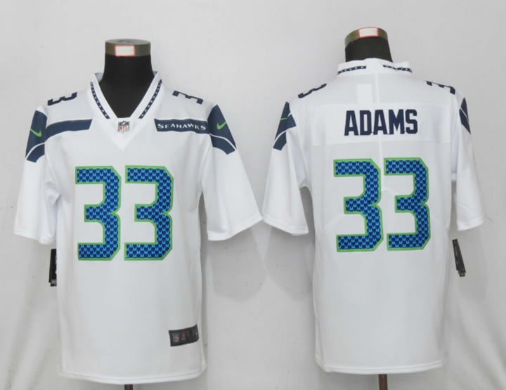 Nike Seahawks 33 Jamal Adams White Vapor Untouchable Limited Jersey