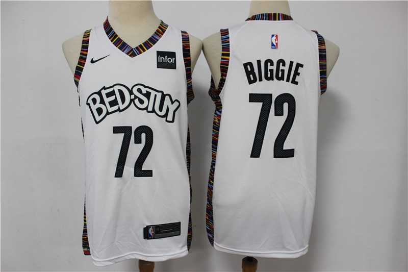 Nets 72 Biggie White 2020 City Edition Nike Swingman Jersey