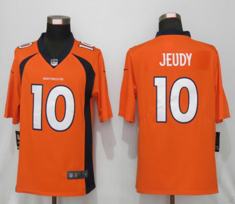 Nike Denver Broncos 10 Jeudy Orange NFL Draft First Round Pick Vapor Untouchable Limited Jersey