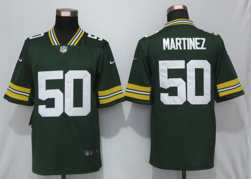 Nike Green Bay Packers 50 Martinez Green Vapor Untouchable Limited Jersey