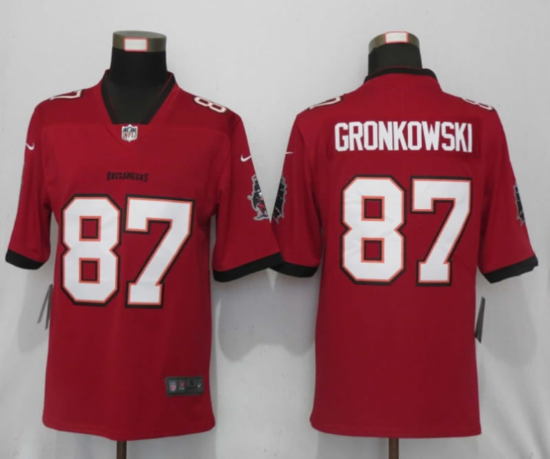 Nike Tampa Bay Buccaneers 87 Gronkowski Red Alternate Vapor Untouchable Limited Jersey