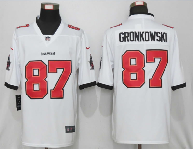 Nike Tampa Bay Buccaneers 87 Gronkowski White Alternate Vapor Untouchable Limited Jersey