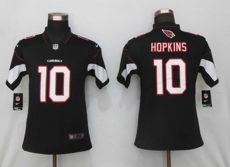 Women Nike Arizona Cardinals 10 Hopkins Black Vapor Untouchable Limited Jersey