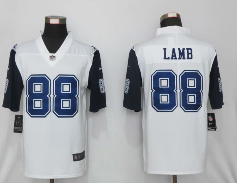 Youth Nike Cowboys 88 Ceedee Lamb White NFL Draft Color Rush Vapor Untouchable Limited Jersey