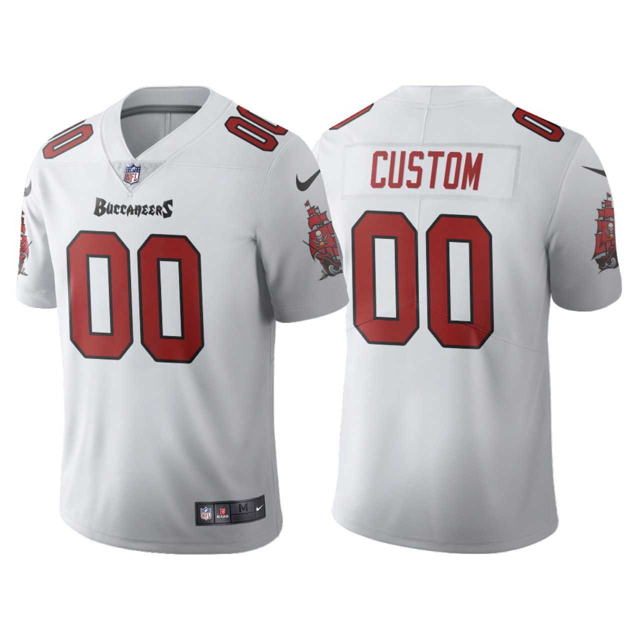 Customized Men & Women & Youth Nike Buccaneers New White Vapor Untouchable Player Limited Jersey